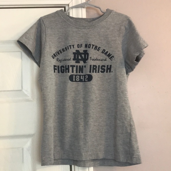 4/$12 Gray Notre Dame Top - Picture 1 of 5